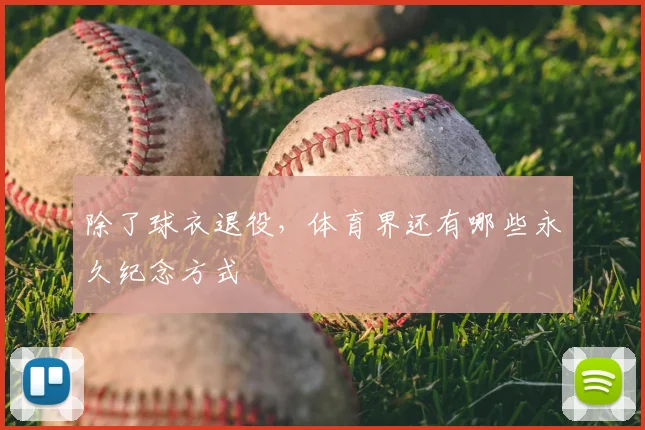 除了球衣退役，体育界还有哪些永久纪念方式